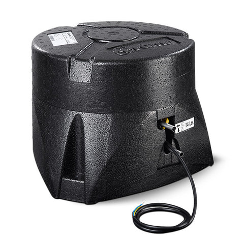 Scaldabagno elettrico - 14 litri - Pannello di controllo nero - Senza set idrico