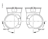 Cassettentoilette C263-CS Spülung elektrisch, Keramik weiß