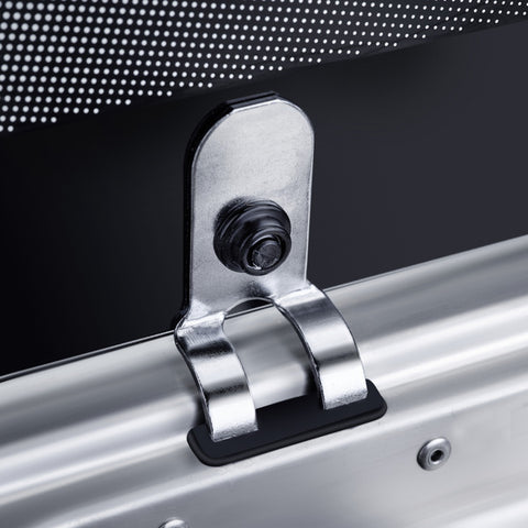 Combinazione piano cottura-lavello con coperchio in vetro in 2 parti