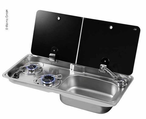 Camping Bus Set 50 KC - Combinazione cucina-lavello e frigorifero integrato