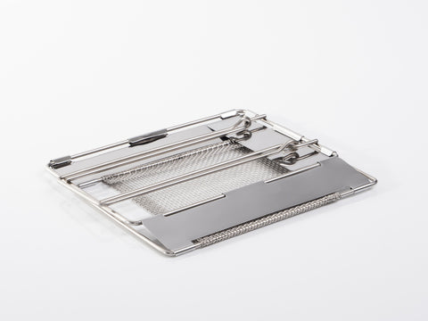 Piastra per sandwich pieghevole in acciaio inox
