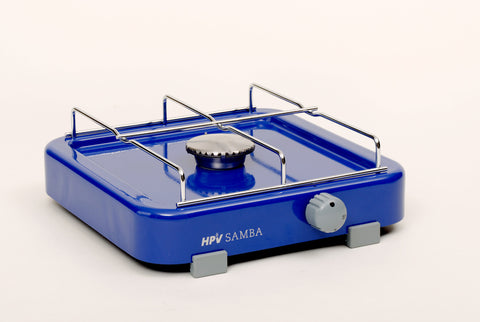 Cuisinière à gaz Samba avec dispositif de sécurité d'allumage 1 feu - Bleu - 30 mbar