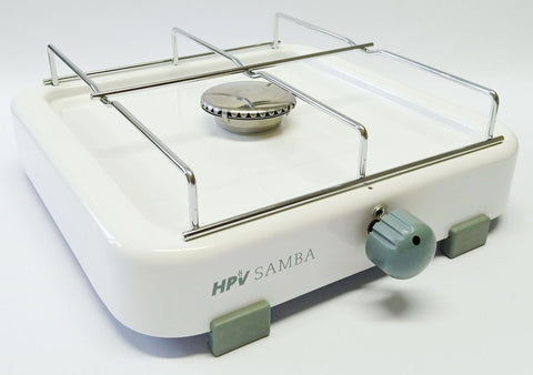 Cuisinière à gaz Samba avec dispositif de sécurité d'allumage 1 feu - Blanc - 50 mbar