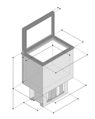 Réfrigérateur à compresseur à chargement par le haut Vitifrigo TL20RF