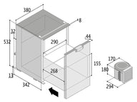 Réfrigérateur à tiroir Vitrifrigo C42DW - 12/24V, 42 litres
