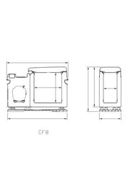 Frigorifero a compressore Carbest CabCooler 8, 8L, per VW T5/T6/T6.1 e altri modelli