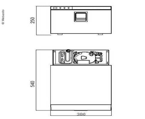 Cassetto di raffreddamento Webasto Drawer 16 - 12/24 V, 16 litri