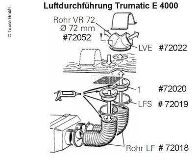 VR 72 Luftverteilungsrohr