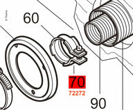 collier de serrage pour tuyau d'échappement E2400