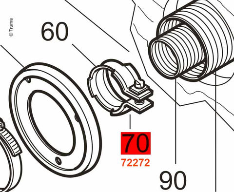 Fascetta per tubo di scarico E2400