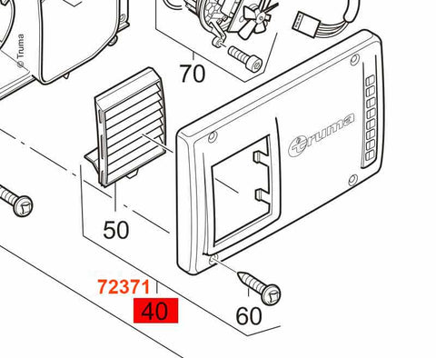 Caminetto da parete per Combi D bianco