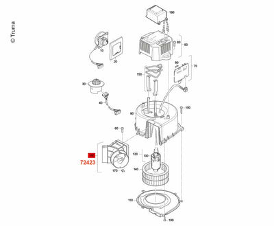 Warmluftverteiler kpl.