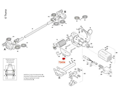 Abdeckplatte Motor "A" SER