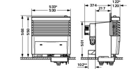 Truma Trumatic S5004 per 1 ventilatore - 30 mbar