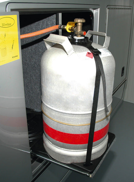Porta bombola di gas per montaggio a pavimento