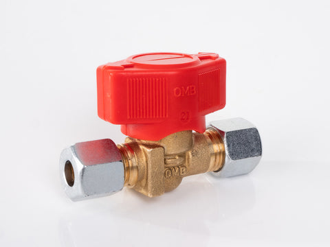 Valvola di intercettazione a chiusura rapida a 1 via per tubo del gas da 8 mm