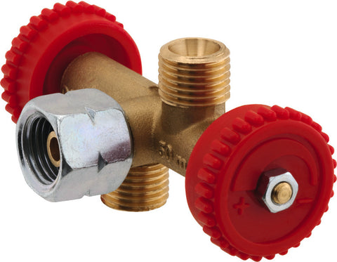 vanne double 2 sorties 1/4"