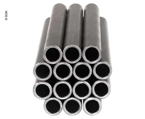 Tubo gas in acciaio zincato - Ø 8 mm - lunghezza 150 cm