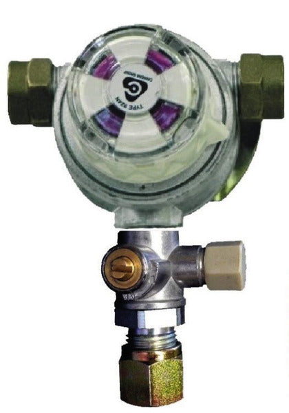 Sistema Multimatik a 2 cilindri, 30 mbar, uscita 10 mm con valvola di prova