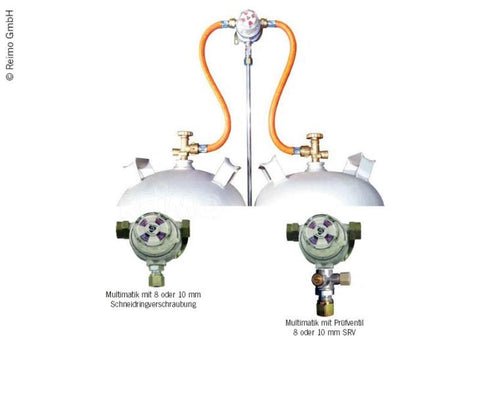 Sistema Multimatik a 2 cilindri, uscita 30 mbar, 8 mm
