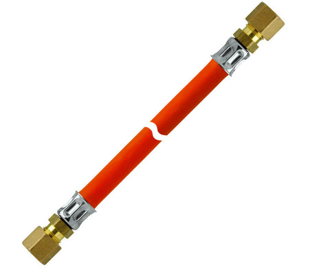 Tubo flessibile per gas marino 40 cm, entrambi i lati RVS8x400mm