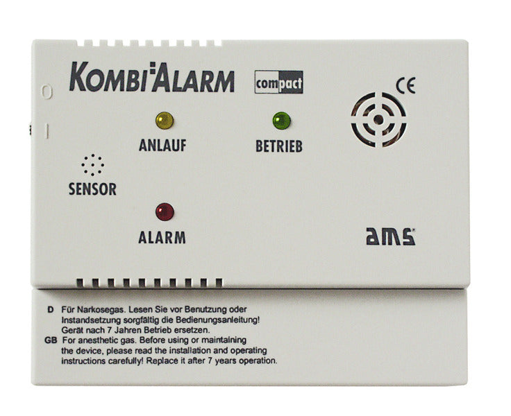 AMS Gas-Alarmgerät Kombi Compact für KO/Flüssiggas 12V