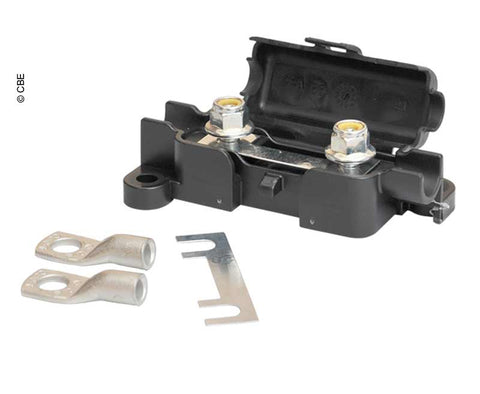Portafusibile 80A/12V con 2 fusibili e capicorda