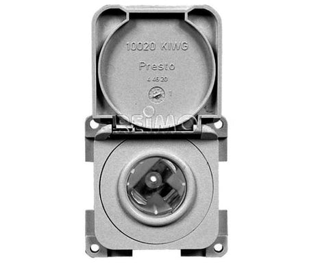 Prise encastrée 12V avec couvercle gris en vrac, en vrac