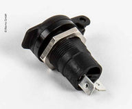 Prise encastrée 12V noire