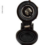 Prise encastrée 12V noire