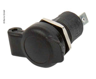 Prise encastrée 12V noire
