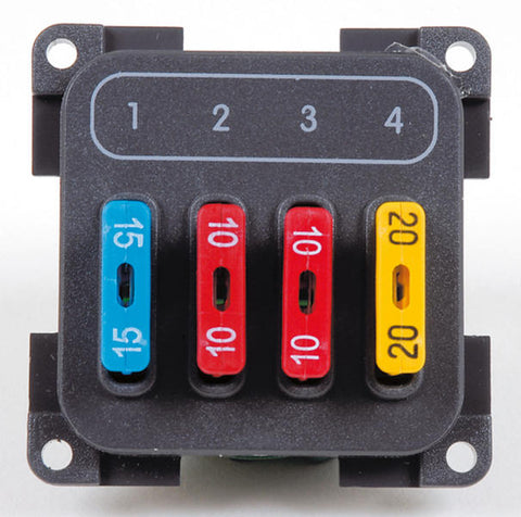 Modulo fusibile con 4 fusibili