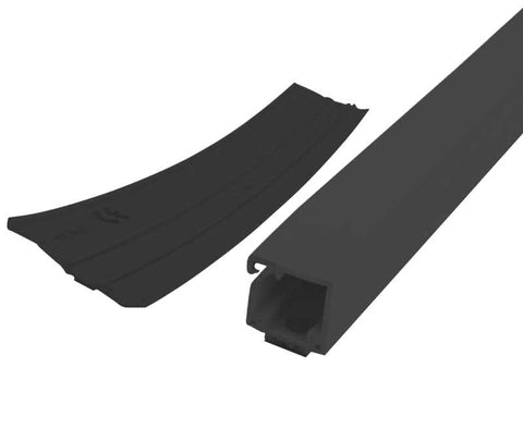 Goulotte de câbles 15x15mm rouleau de 20m noir avec ruban adhésif double face