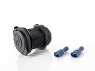 Prise de courant 12 V, 24 V – jusqu'à 20 A, avec capuchon de protection