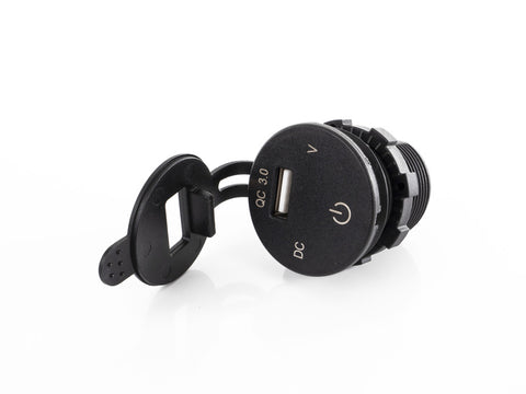 Voltmètre LED avec prise de charge USB intégrée 12 V / 24 V