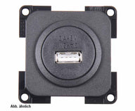 USB 1-fach Ladesteckdose 5 V , 3 A – Schwarz