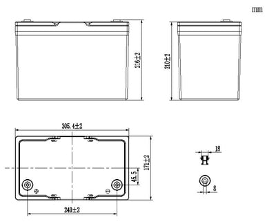 LiFePO4 Batterie Li100