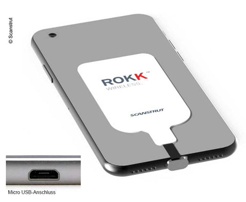 Patch ricevitore micro USB universale ROKK per smartphone