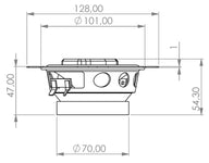 Sistema coassiale a 2 vie Jehnert woofer-midrange 100 mm