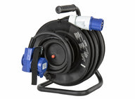 CEE-Kabeltrommel 25 m mit Winkelkupplung – H07RN-F 3G2,5 mm², CEE 230 V , 16 A und Schuko-Steckdose