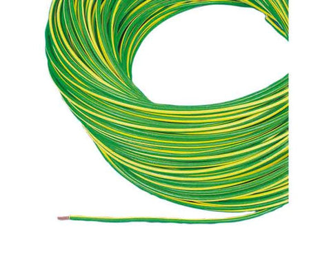 Câble vert-jaune, 4 mm², mètre linéaire