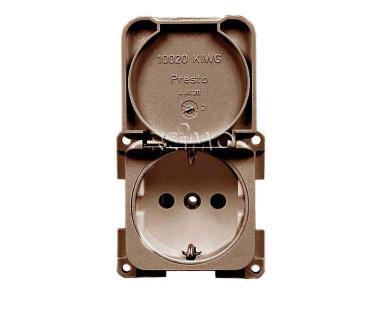Presa da incasso 230V - Marrone
