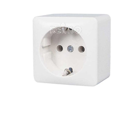 Presa da superficie 230 V bianca sfusa
