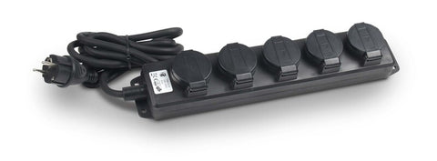 Multipresa Carbest a 5 vie con cavo da 2,5 m