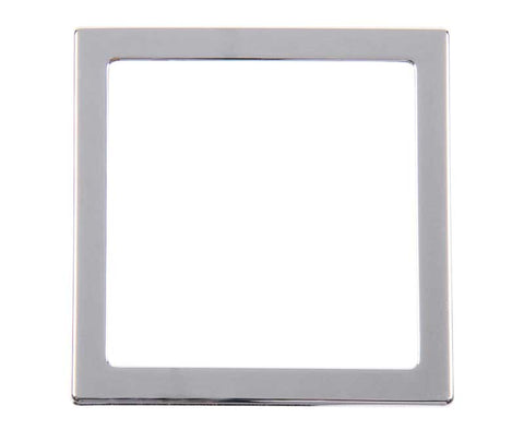 Telaio di copertura 1 via 62x62 mm, cromato argento (sciolto)