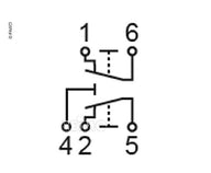 Modulo di commutazione Pulsante Ansor allentato / 5 pin montato nella piastra di base