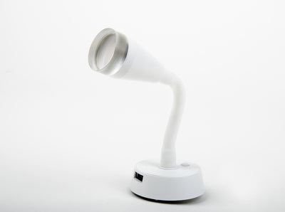 Carbest LED Spot mit flexiblem Arm und USB-Ladesteckdose