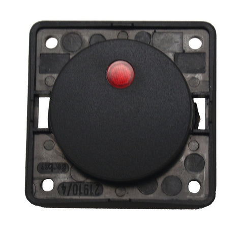 Interruttore a bilanciere Berker 12V, antracite, con display di controllo a LED rosso