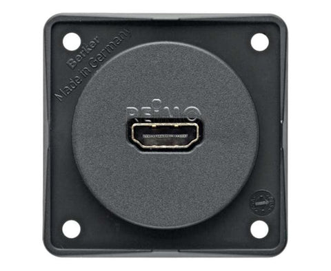 Prise panneau HDMI anthracite, en vrac