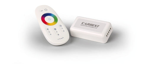 Contrôleur RGBW Carbest avec télécommande tactile - Convient pour bande LED flexible 83175